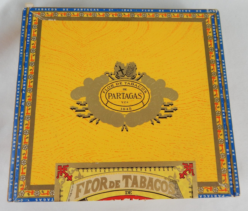 Partagas Flor de Tabacos 1845 No. 6 Cigar Box Dominican Republic Cifuentes